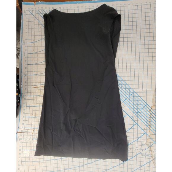 Ter Et Bantine Vintage Black Stretch Short Cap Sleeve Shift Dress size medium - Picture 5 of 12